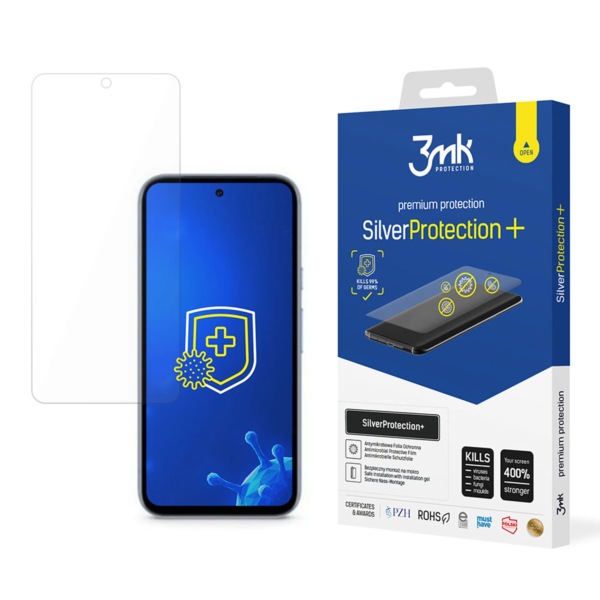 Película de proteç?o anti-impacto para Google Pixel 8A 5G - 3mk SilverProtection+